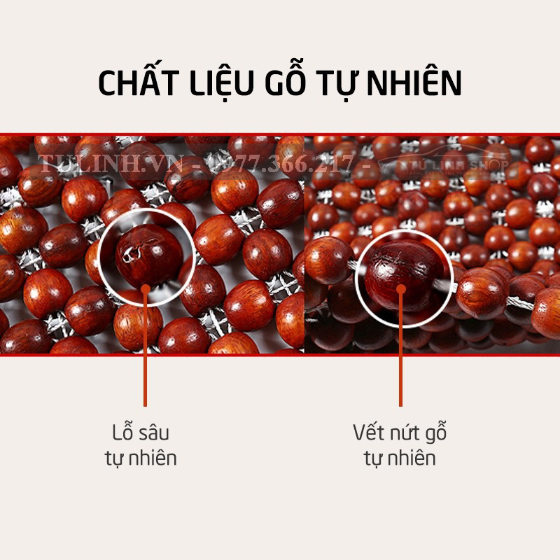 Lót hạt gỗ Nhãn, Hương, Pơ mu cho ghế xe hơi và xe ô tô và ghế văn phòng dễ dàng sử dụng
