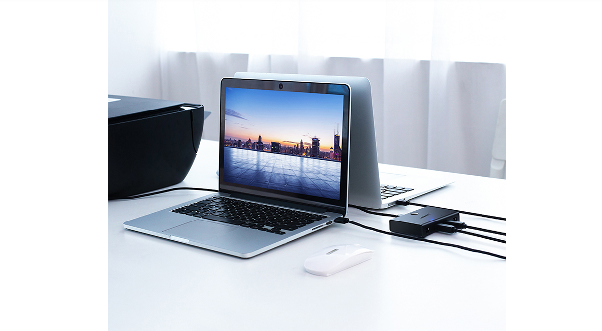 Bộ Chia Sẻ 1 cổng USB 2.0 Cho 4 Máy Tính Ugreen 30346