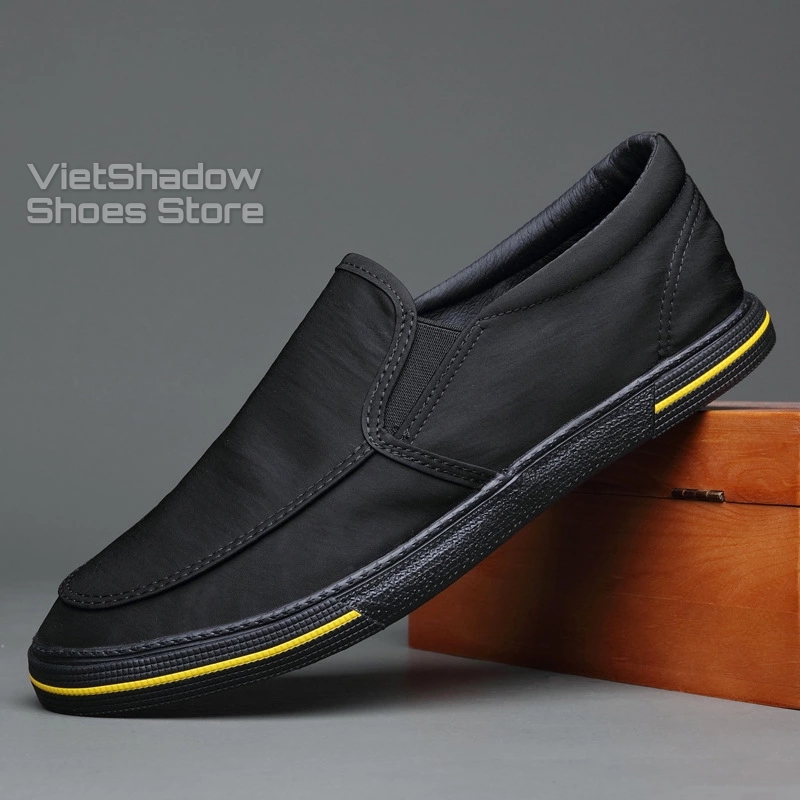 Slip on nam - Giày lười vải nam cao cấp thương hiệu BAODA - Vải polyester (gió) chống thấm 4 màu tuyệt đẹp - Mã 20062