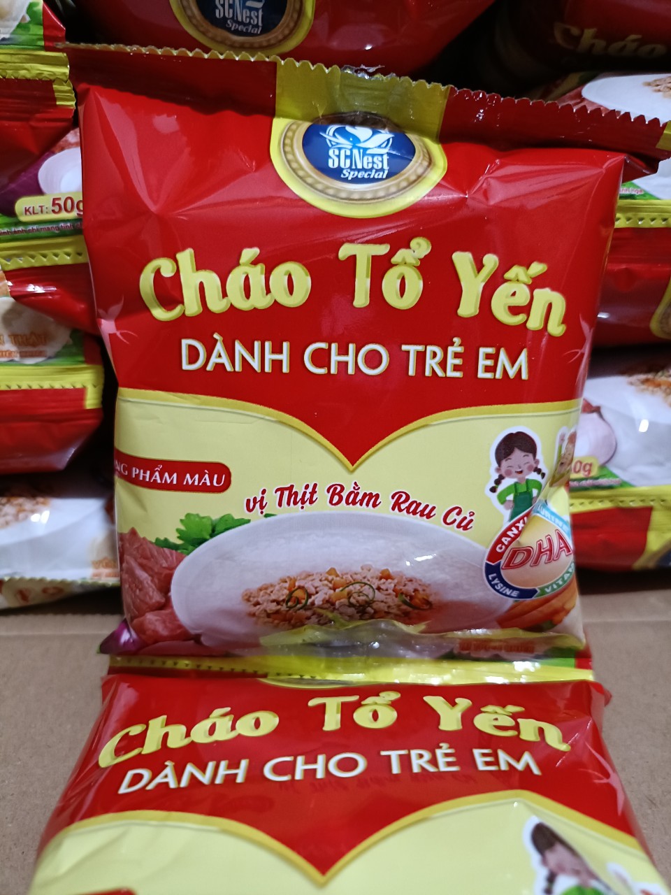 Thùng 30 gói Cháo Tổ Yến Bào Ngư Evernest Special (55gr x 30 gói)