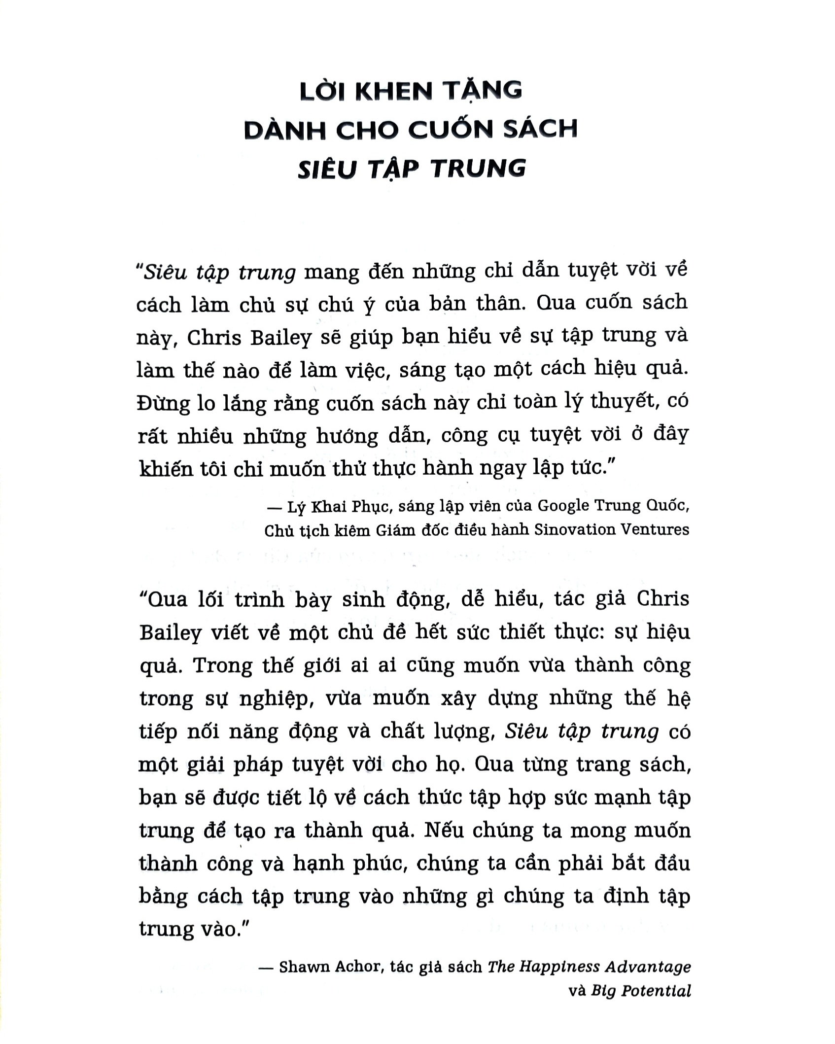 Sách - Siêu tập trung - Chris Bailey