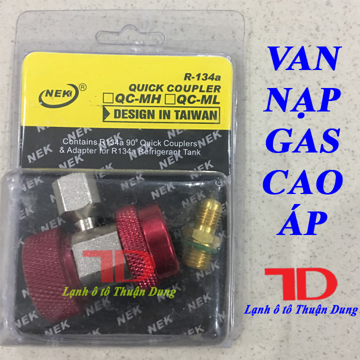 Bộ van nạp gas cao áp R-134A - Vật Tư Điện Lạnh Ô Tô Thuận Dung