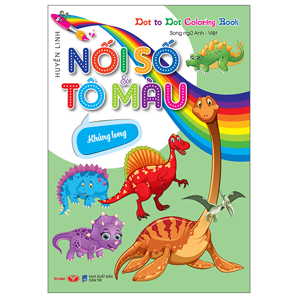 Fahasa - dot to dot coloring book - nối số & tô màu - khủng long