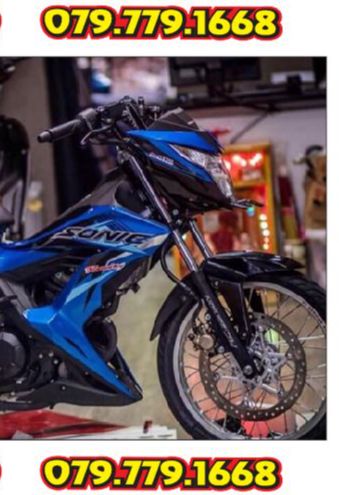 Tem Sonic 150 Dán Xe Xanh Dương - Xanh Gp