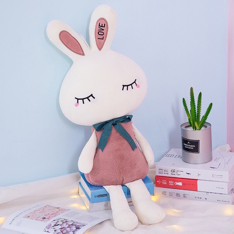 Thú bông thỏ bông cute cho bé siêu mềm mịn