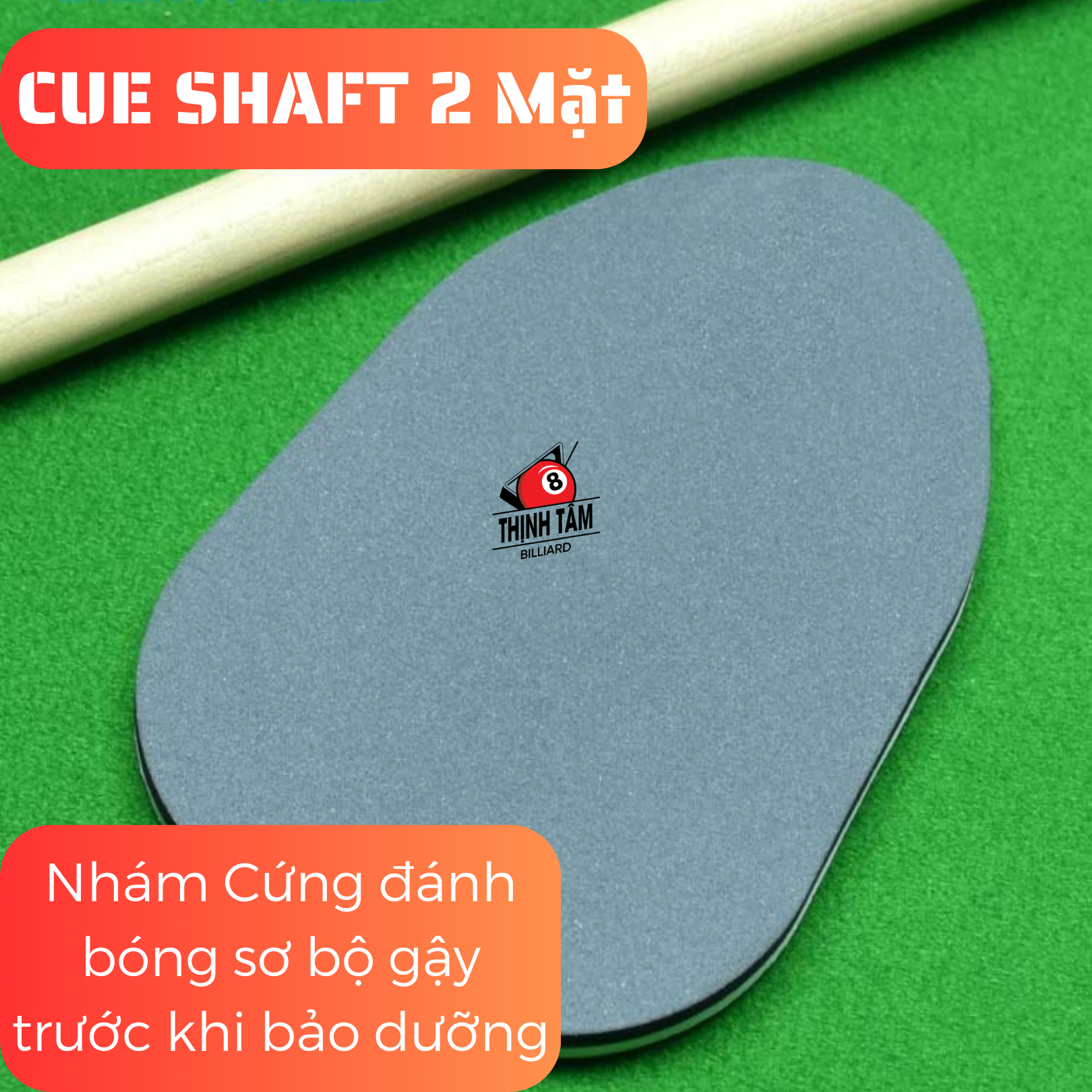 [THỊNH TÂM] Chà Nhám Đầu Cơ Bida Bi-A, Sửa Đầu Cơ Bida [ CHÀ NHÁM ]