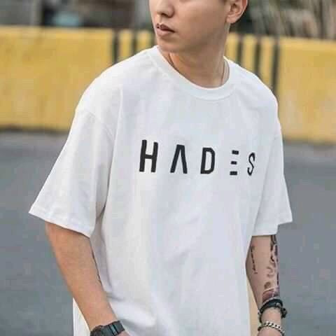 Áo thun nam nữ phối chữ hades siêu cá tính giá rẻ cực hot