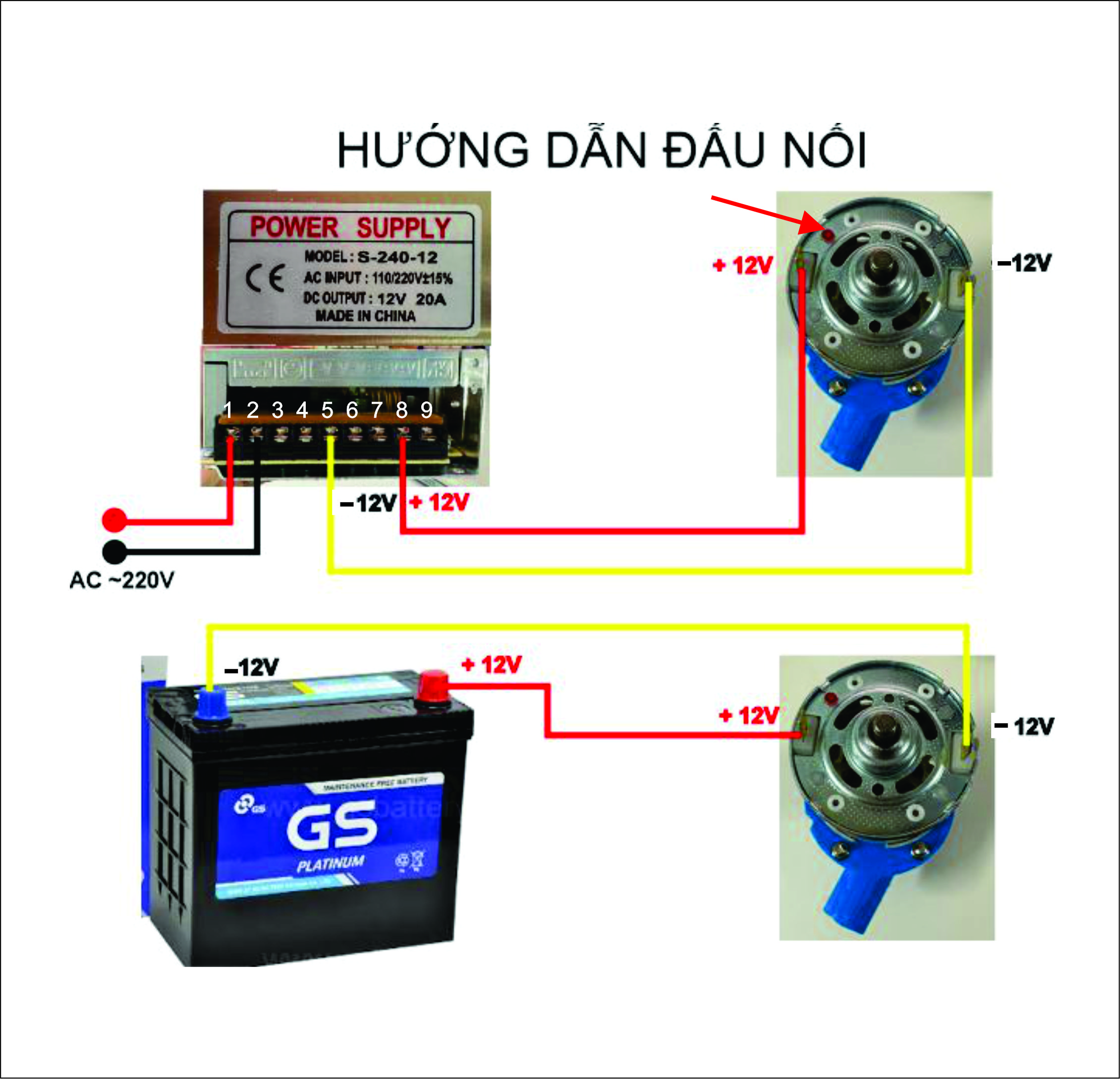 V1- BƠM NƯỚC MINI 775-795- DC12V - Công suất mạnh mẽ thiết kế chắc chắn