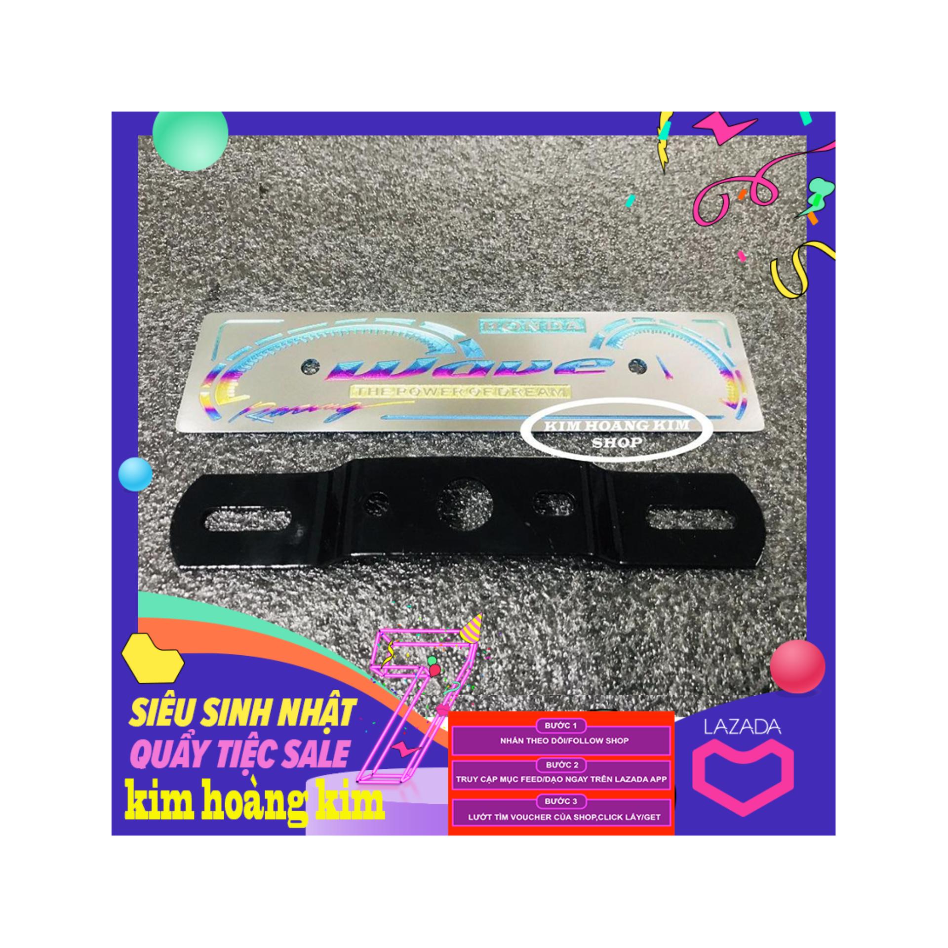 Bảng tên TITANIUM điện phân dành cho WAVE (100% TITAN)