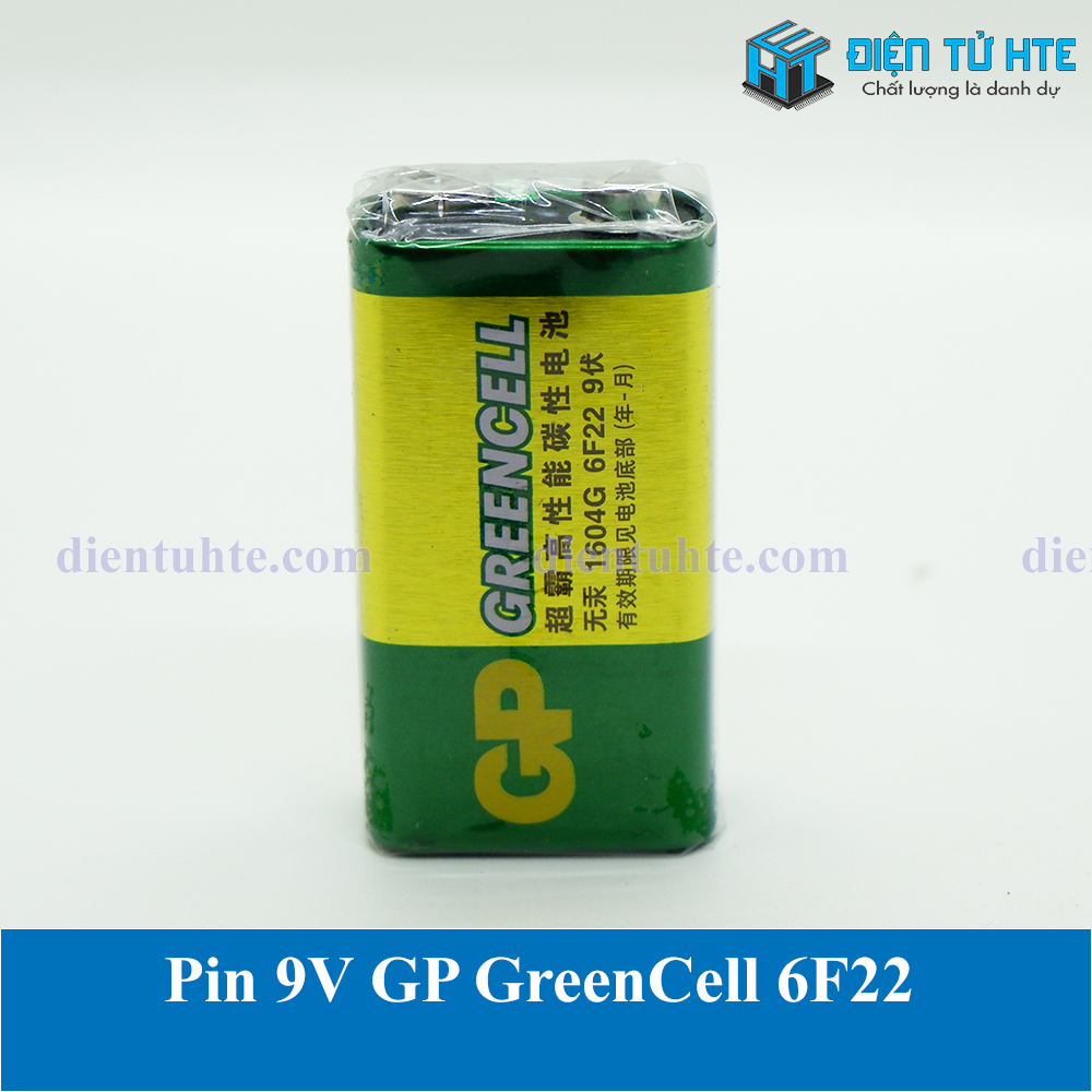 Pin vuông 9V GP GreenCell 6F22