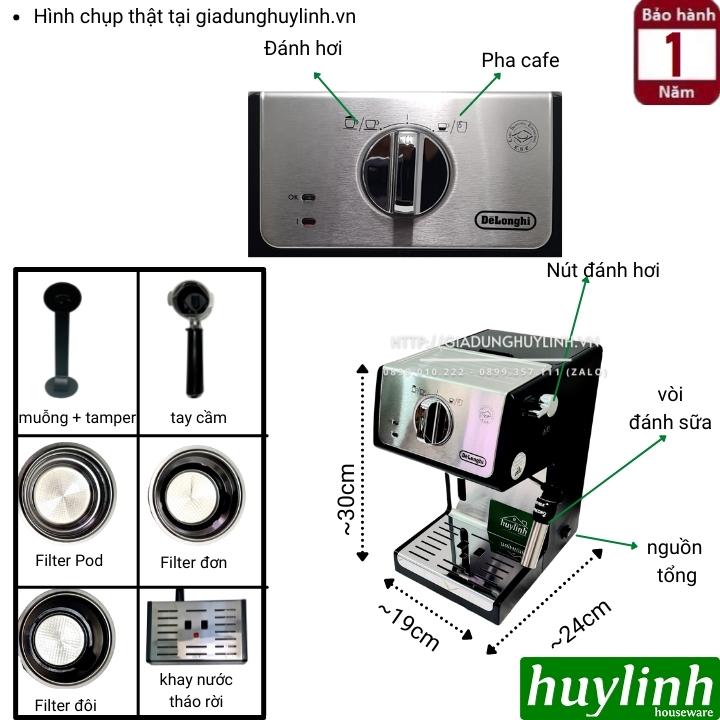 [Trả góp 0%]Máy pha cà phê Delonghi ECP35.31 - 1100W - 15 bar