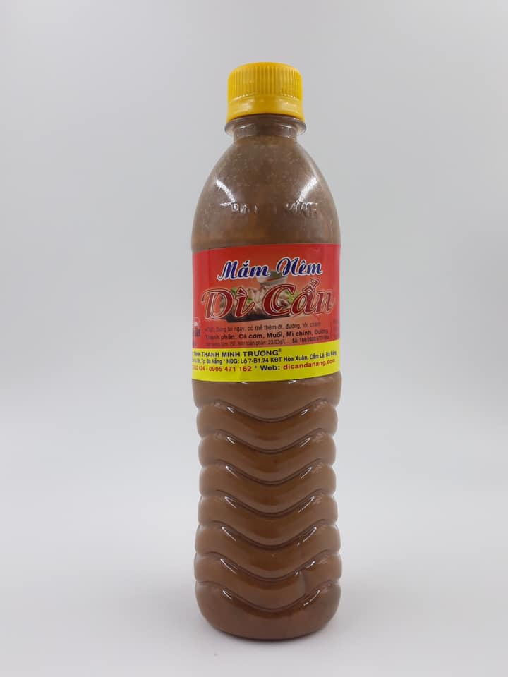 ( combo 2 chai )HCM - Mắm Nêm Dì Cẩn Đà Nẵng chai 500gram