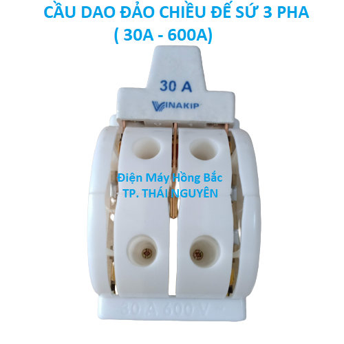 Cầu dao điện đảo chiều 3 pha 30A 600V - Vinakip