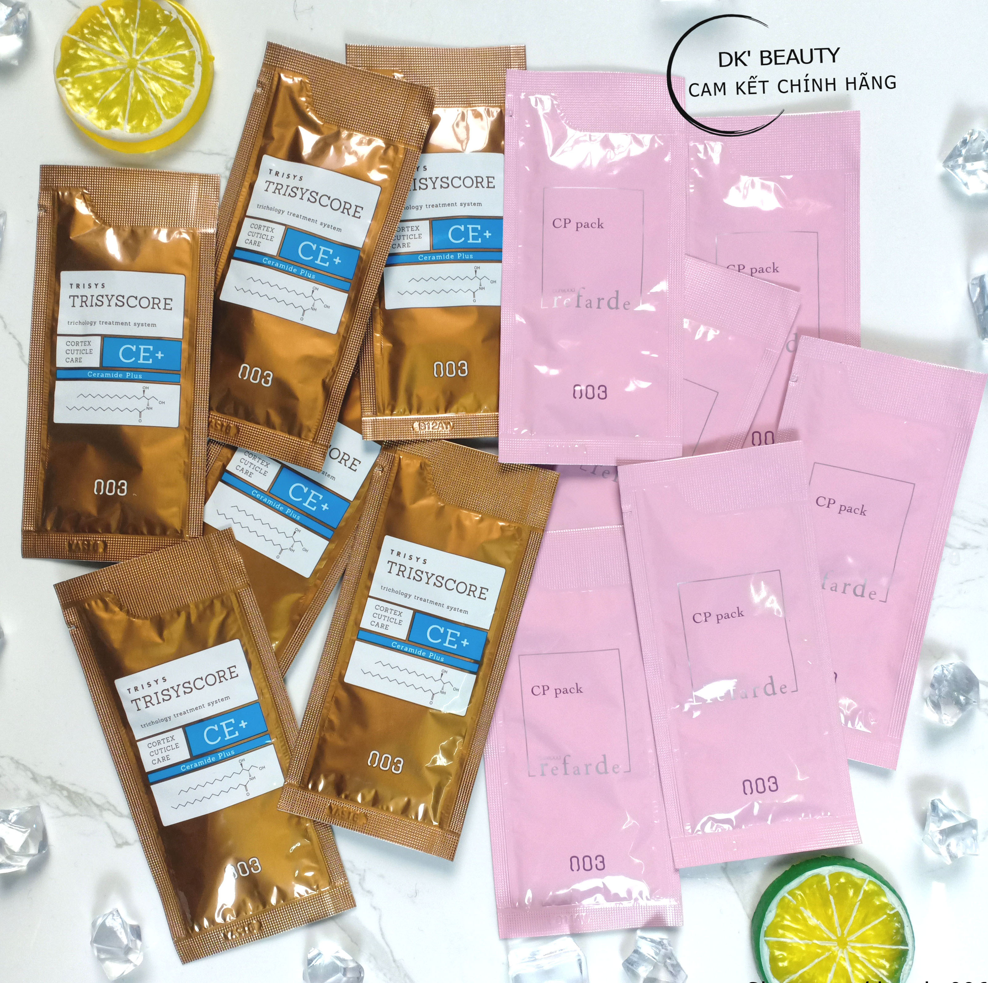 Hấp Ủ Phục Hồi Tóc, Tăng Cường Bóng Mượt TRISYSCORE CE PLUS - CP Pack 12gr (Number Three 003)