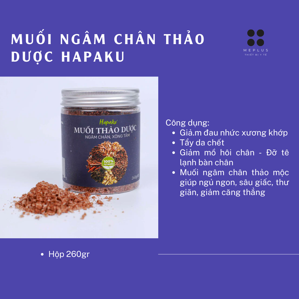 Muối ngâm chân thảo dược hapaku