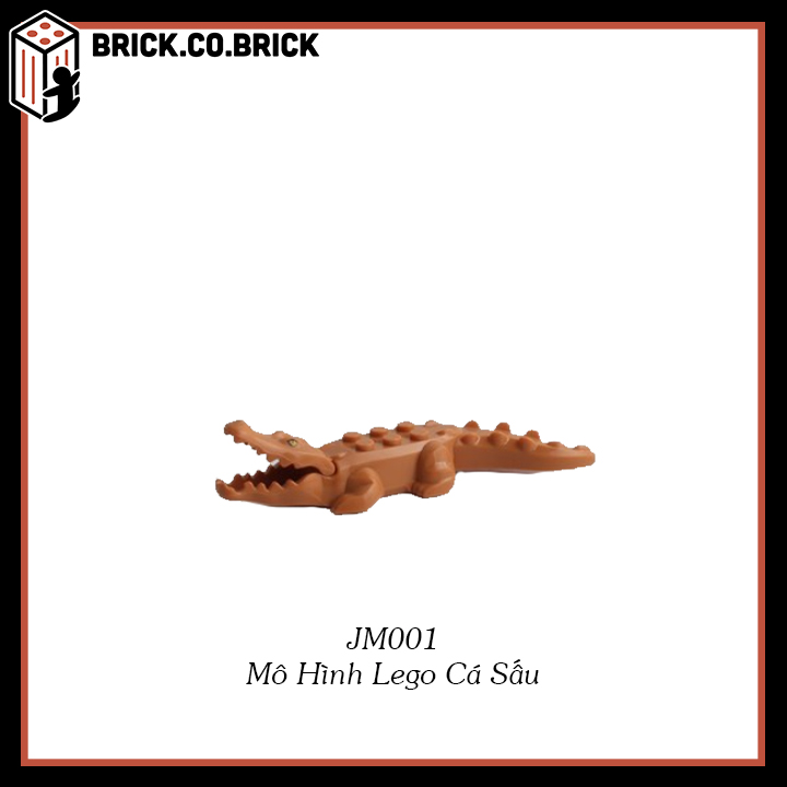 Cá Sấu Rừng Xanh - Mô Hình  Và Minifigure Lắp Ghép Sáng Tạo Động Vật JM001-JM004