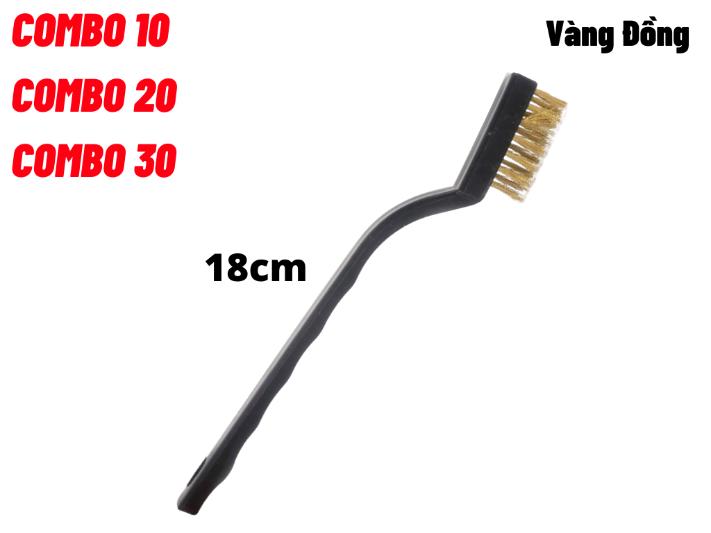 Cọ Đồng Thau Chà Rửa Lốc Máy Bàn Chải Đánh Lốc Máy Đồng Thau 18cm