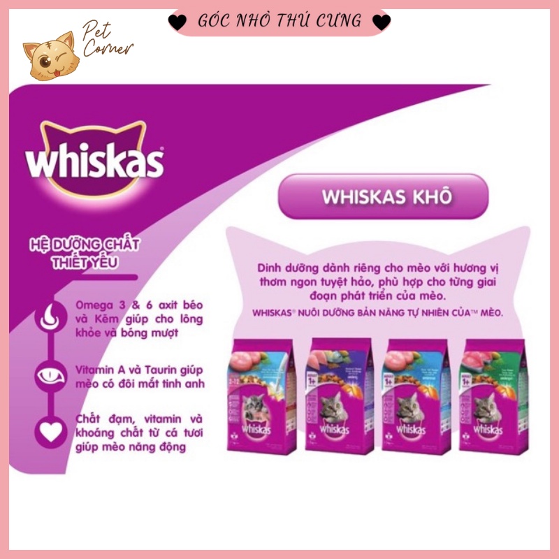 [400gr] Thức ăn hạt Whiskas cho mèo trưởng thành