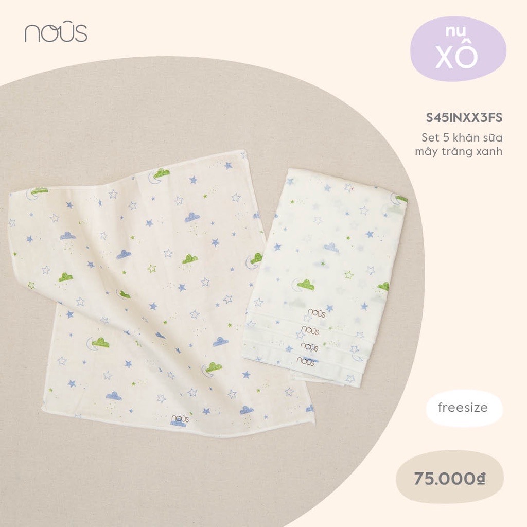Khăn sữa Nous (set 5c)