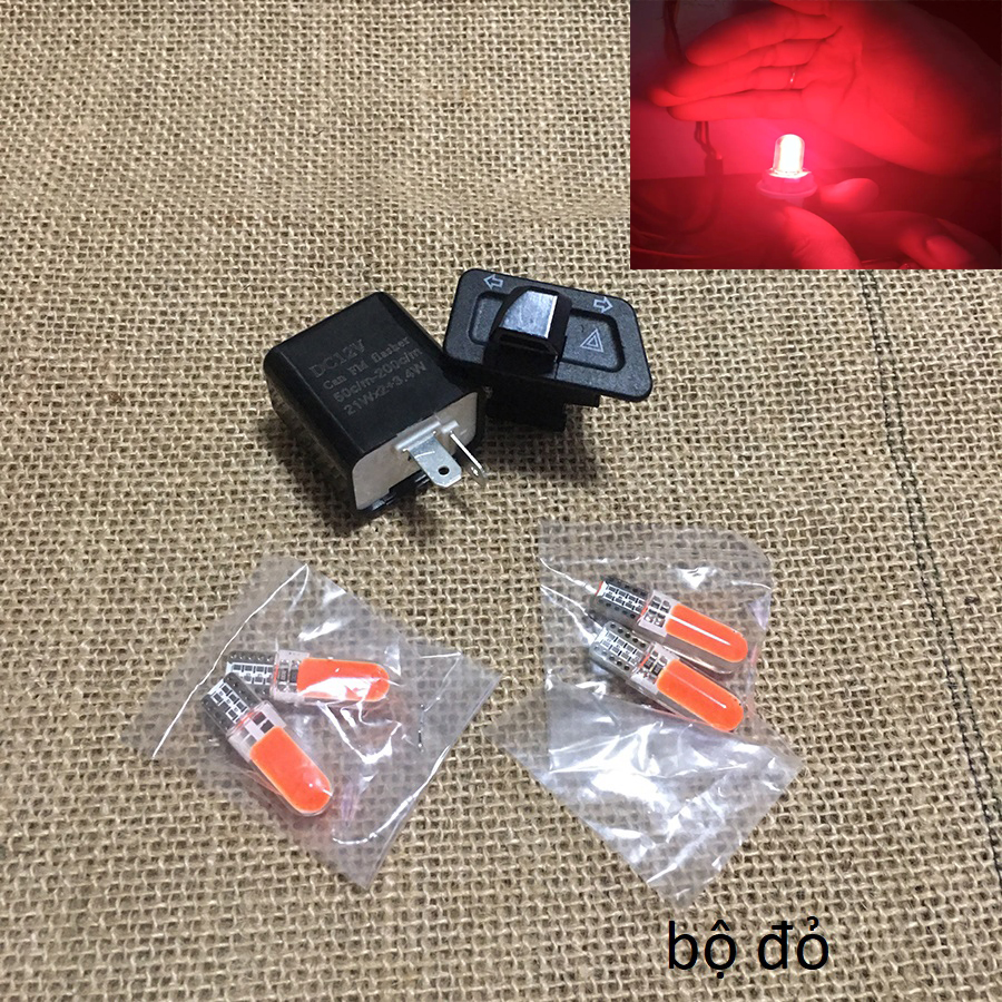 TRỌN Bộ Công Tắc vuông xéo nháy 4 bóng xi nhan gắn như zin cho xe máy Honda-có nhiều màu