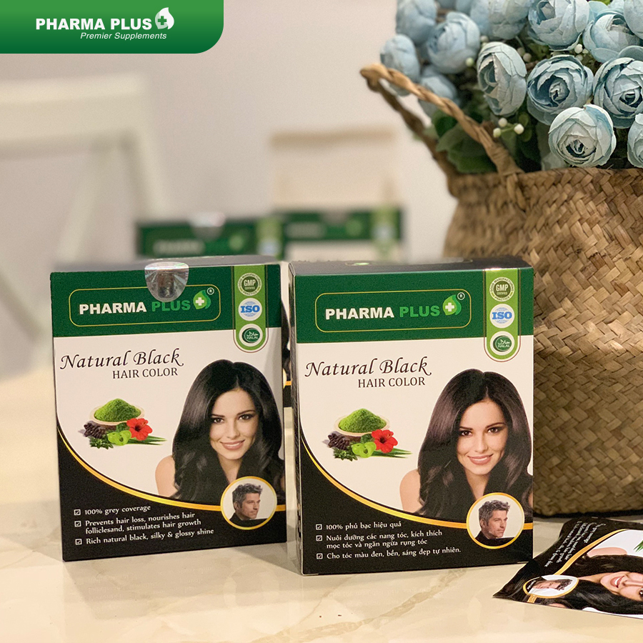 Nhuộm Đen Tóc Thảo Dược Pharma Plus