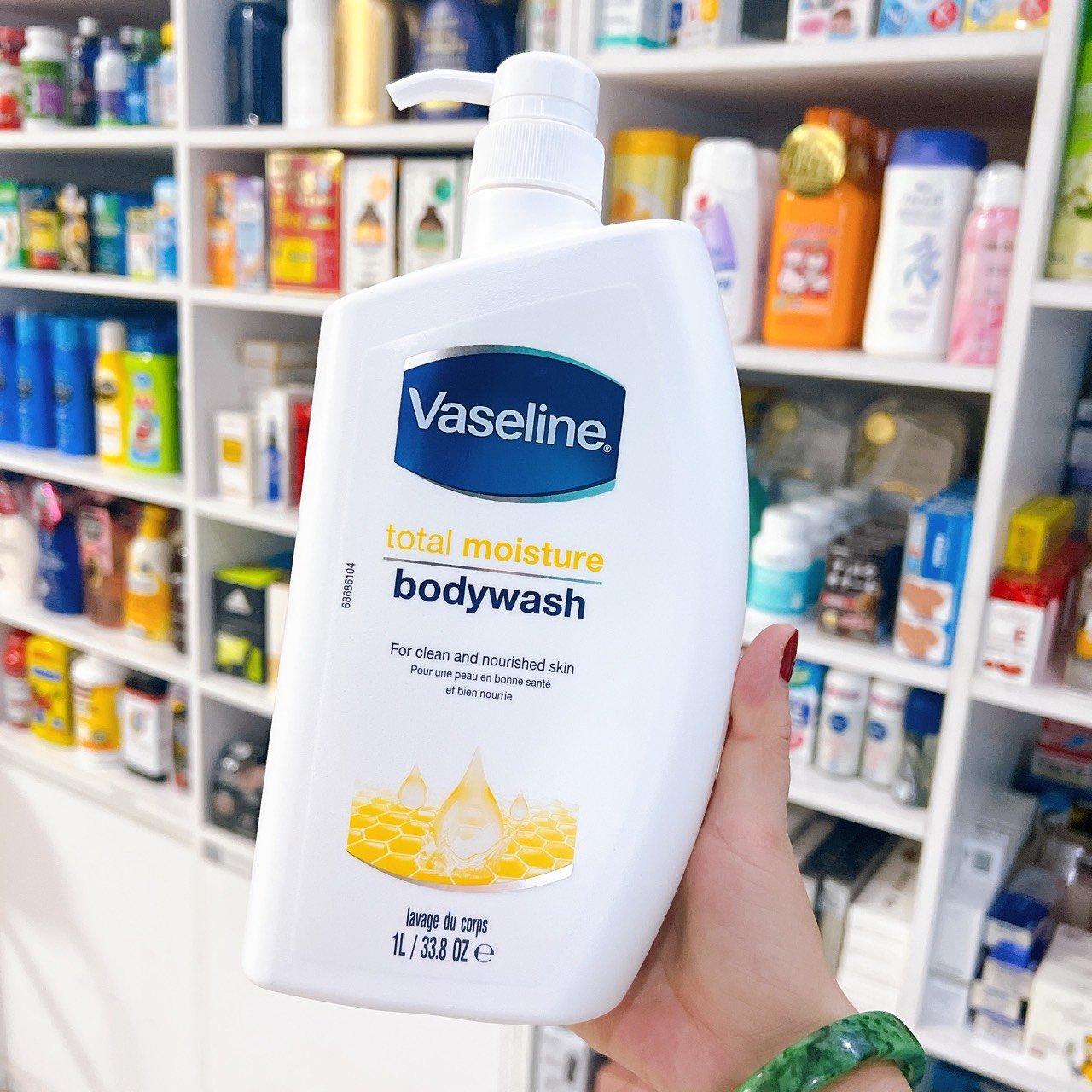 Sữa tắm vaseline total moisture trắng da dưỡng ẩm 1l