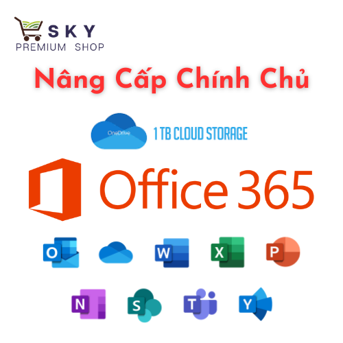 Office 365 family ( hay microsoft 365) nâng cấp bản quyền 1 năm giá rẻ, chính chủ