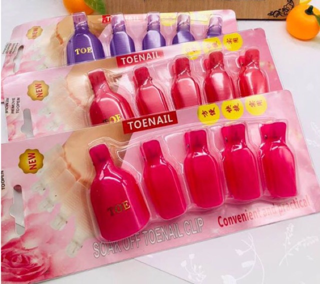 Kẹp Ủ Phá Gel Chân Bộ 5 Chiếc - sinailmi
