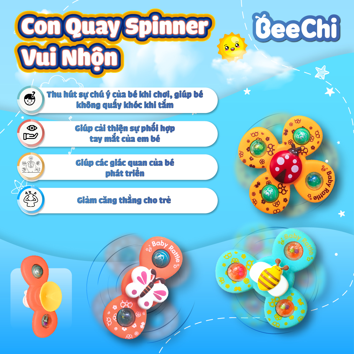 Đồ chơi con quay sniper vui nhộn cho bé