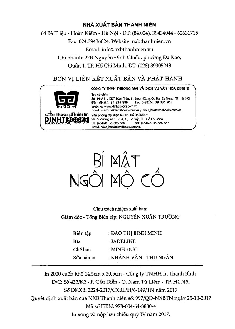 Fahasa - Bí Mật Ngôi Mộ Cổ