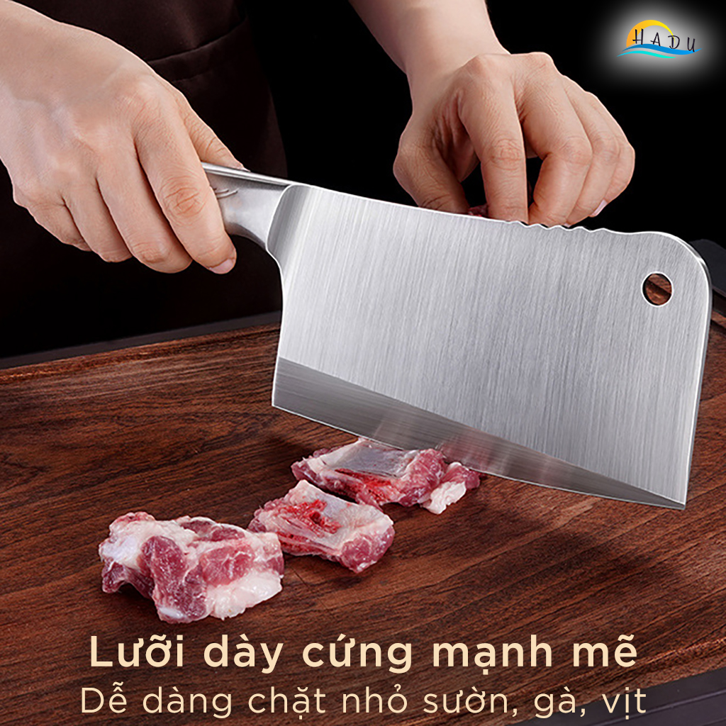 Dao Chặt Xương Thịt Gà Cao Cấp Kiểu Nhật Bản - Thép Không Gỉ Inox 304 Đạt Chuẩn Chất Lượng Đức - SSGP Chính Hãng