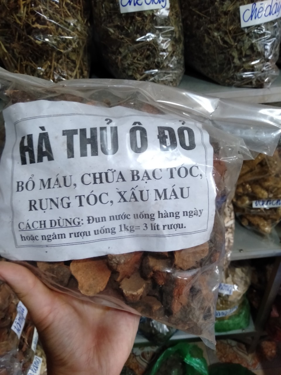 HÀ THỦ Ô KHÔ - THẢO DƯỢC VÙNG NÚI TÂY BẮC, TỐT CHO SỨC KHỎE, CHO GIẤC NGỦ NGON-túi 0.5KG