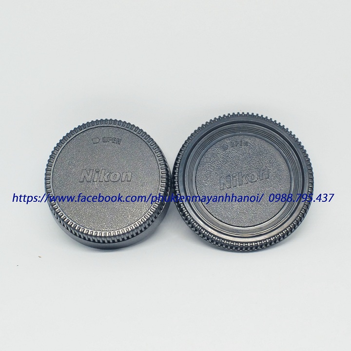 Nắp đậy và cap sau lens Nikon