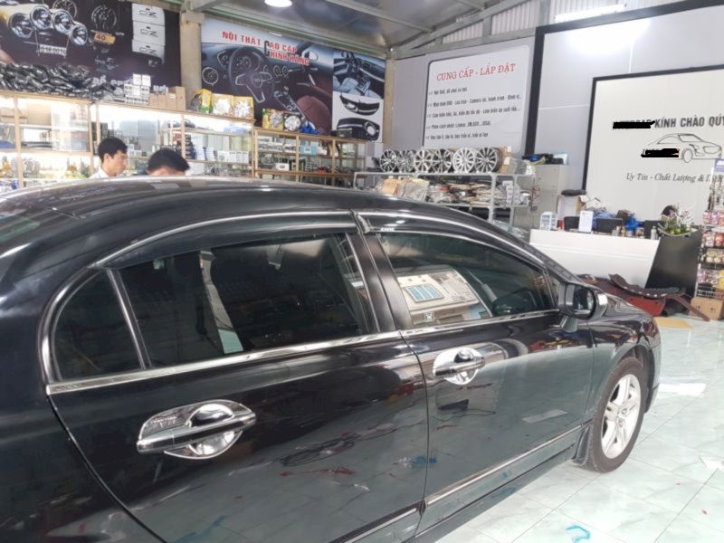 NẸP VIỀN CHÂN KÍNH CIVIC 2008-2013 INOX