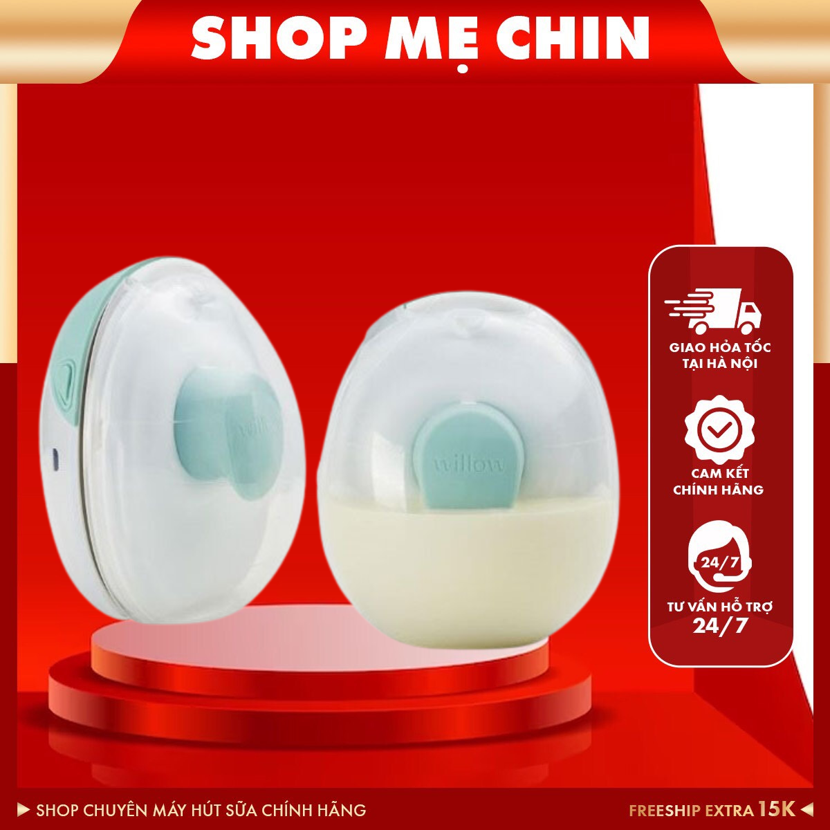 MÁY HÚT SỮA WILLOW GO - Máy hút sữa không dây Willow