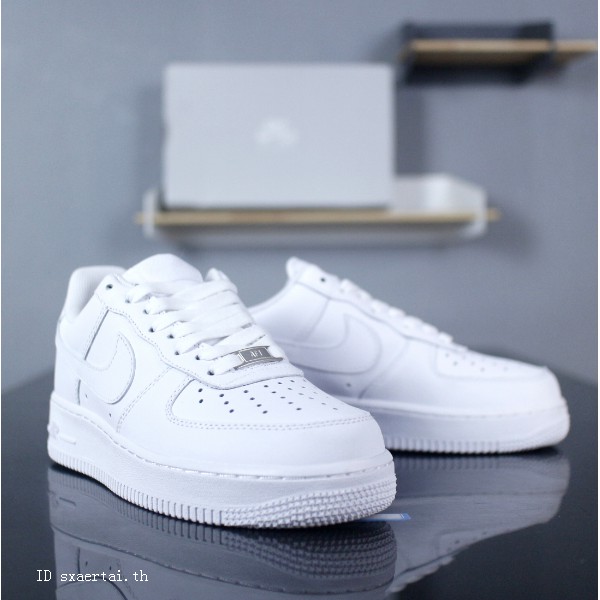 Giày sneaker Air force 1 all white ( Giày Nam nữ Af1 cổ thấp màu trắng )