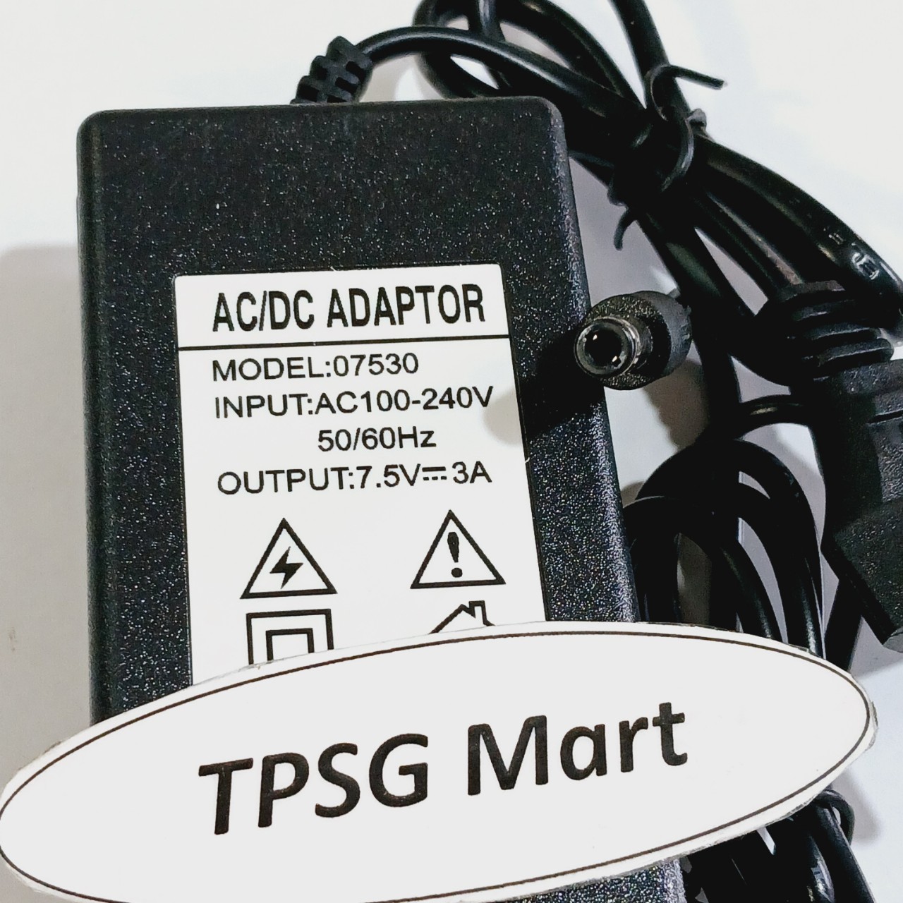 Nguồn Adapter DC 7.5V - 1A / 7.5V - 2A / 7.5V - 3A  (Đầu cắm 5.5mm x 2.1mm)