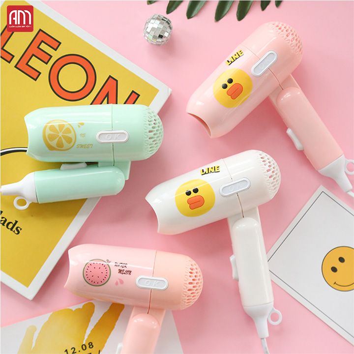 MÁY SẤY TÓC MINI HÌNH THÚ 2 CHẾ ĐỘ siêu dễ thương