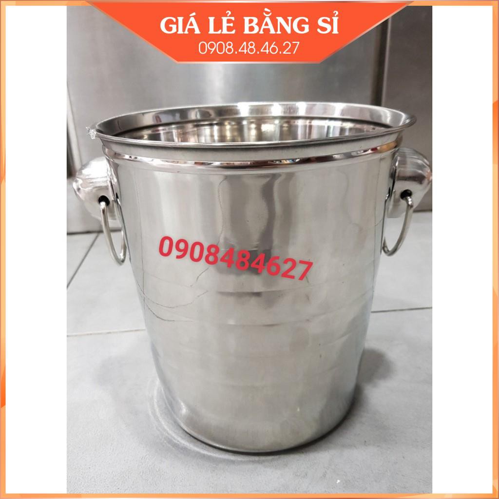 Xô inox đựng đá, ướp lạnh rượu bia