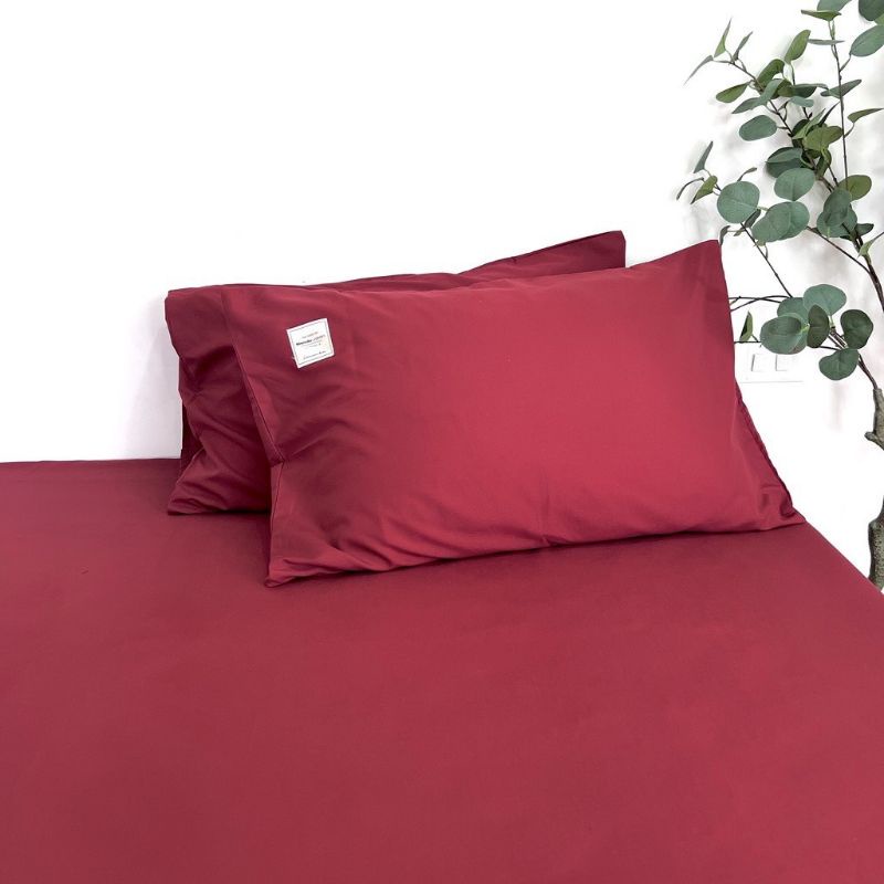 Vỏ gối ôm Cotton Tici trơn kích thước 35x100cm
