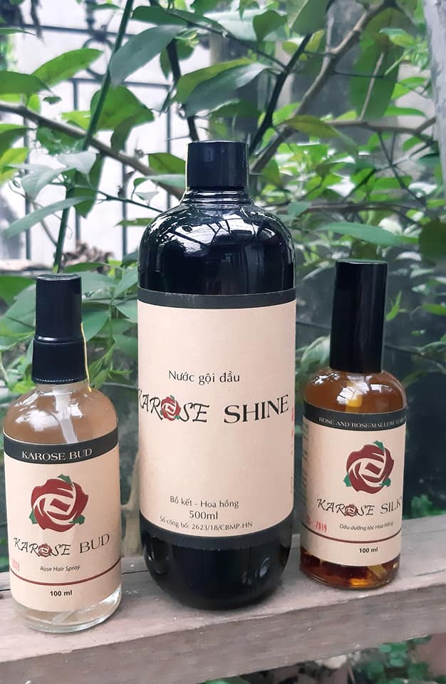 KAROSE BUD - XỊT DƯỠNG TÓC HOA HỒNG HỮU CƠ
