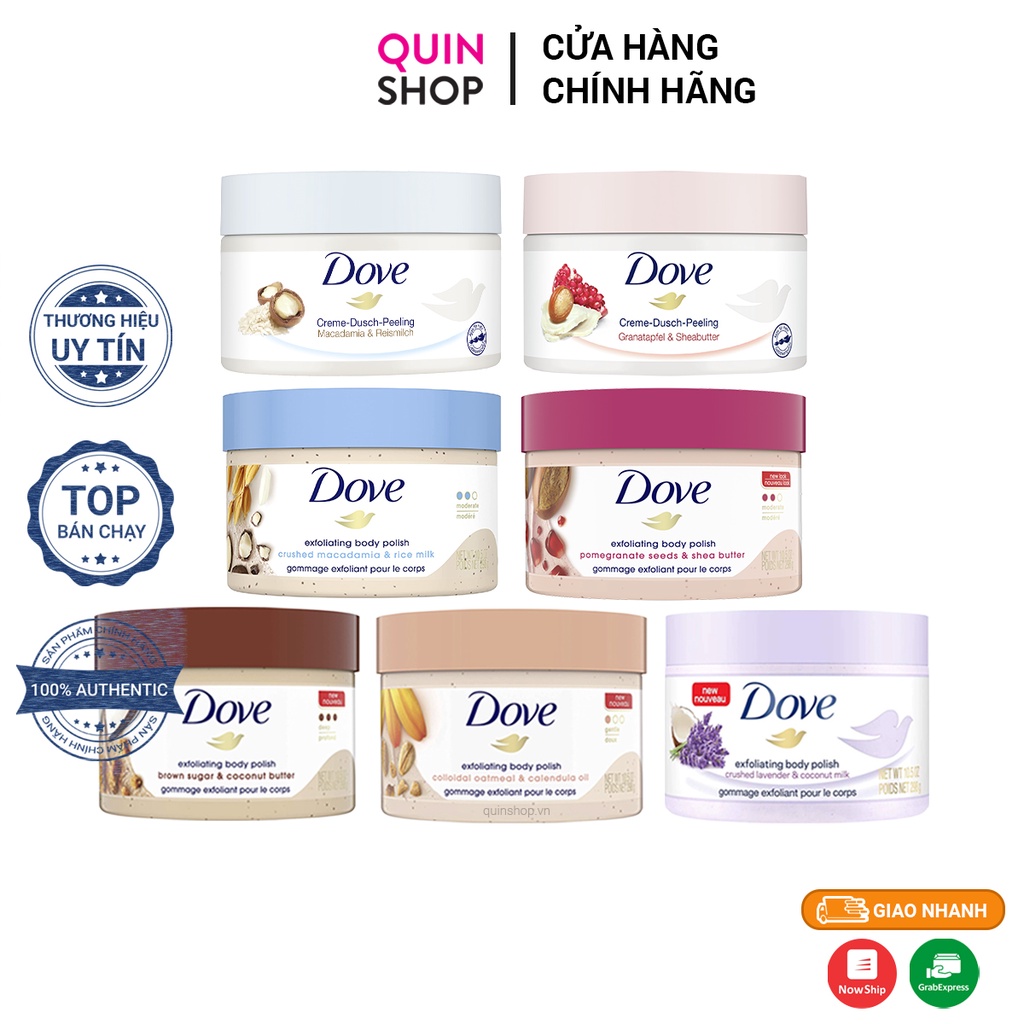 Tẩy Da Chết Toàn Thân Dove Creme Dusch Peeling