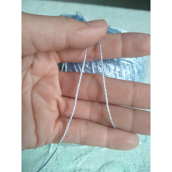 sợi rayon màu xanh lam 1mm