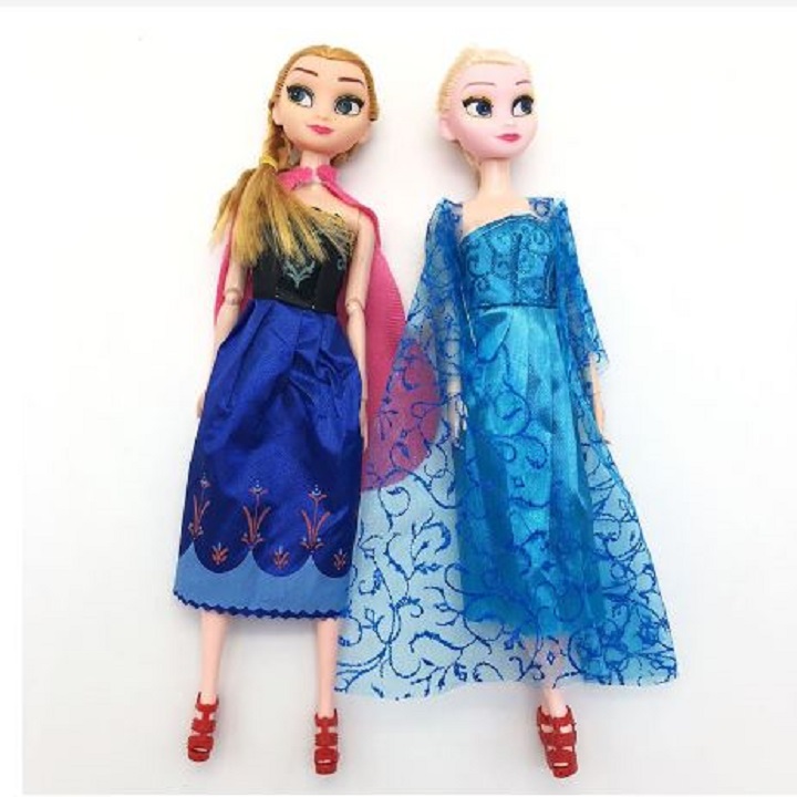 BỘ 2 BÚP BÊ CÔNG CHÚA ANNA VÀ ELSA CHO BÉ