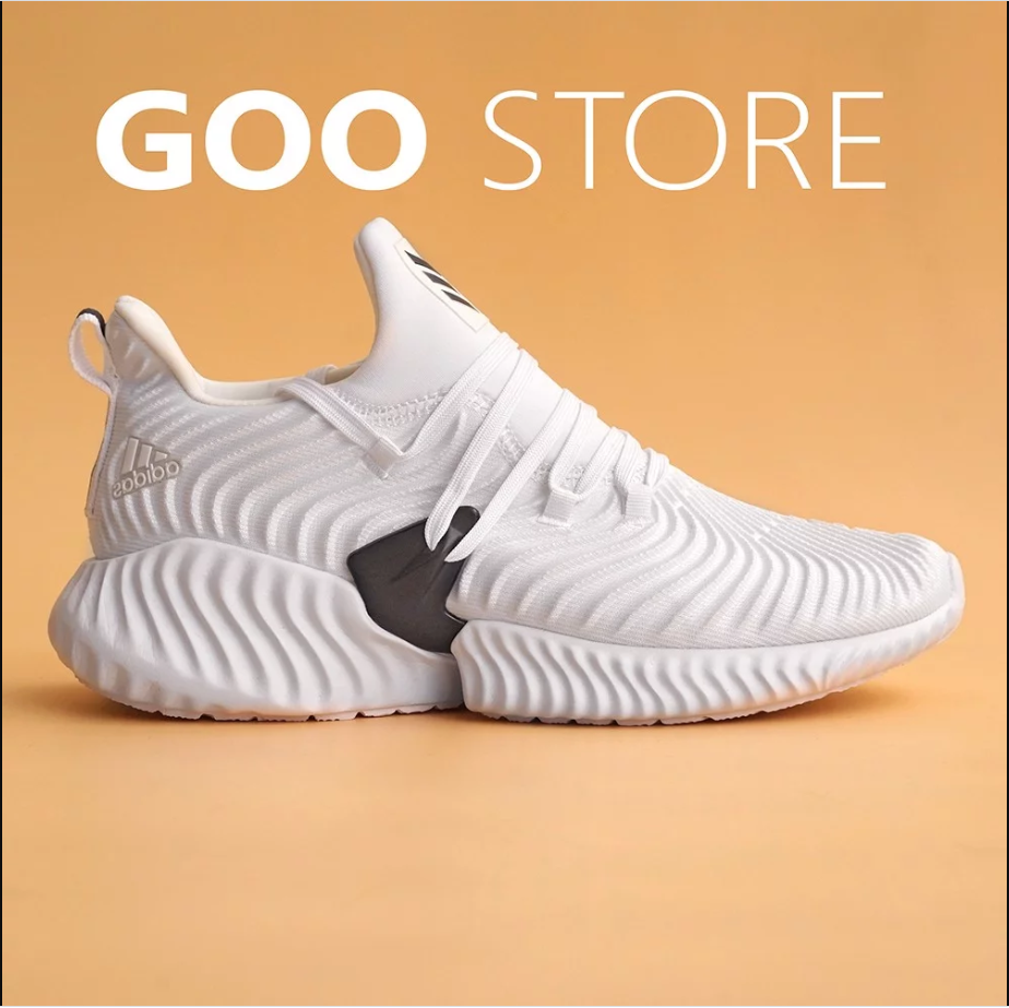 [ Tặng Hộp Hãng ] Giày Thể Thao Sneaker Nam Nữ Alphabounce Màu Trắng