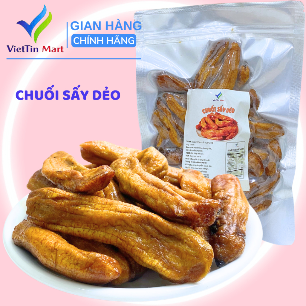 500G  Mứt Chuối Dẻo