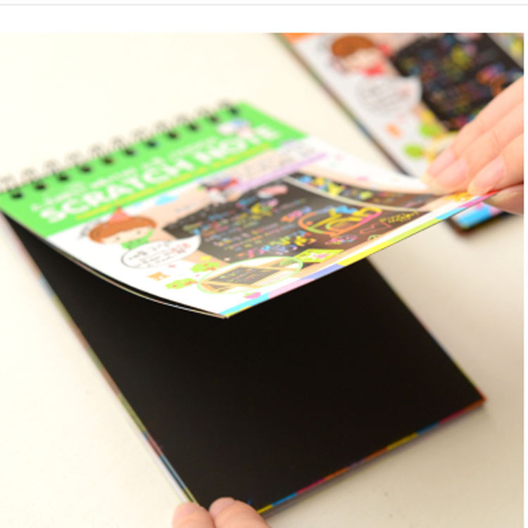 Sổ Scratch Note - Sổ Than Ma Thuật Cầu Vồng DIY MIM SCRATCHNOTE095