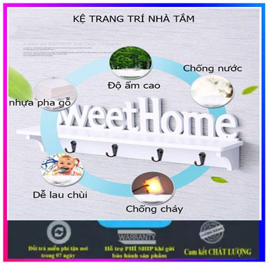 Kệ Treo Tường Trang Trí Sweet Home