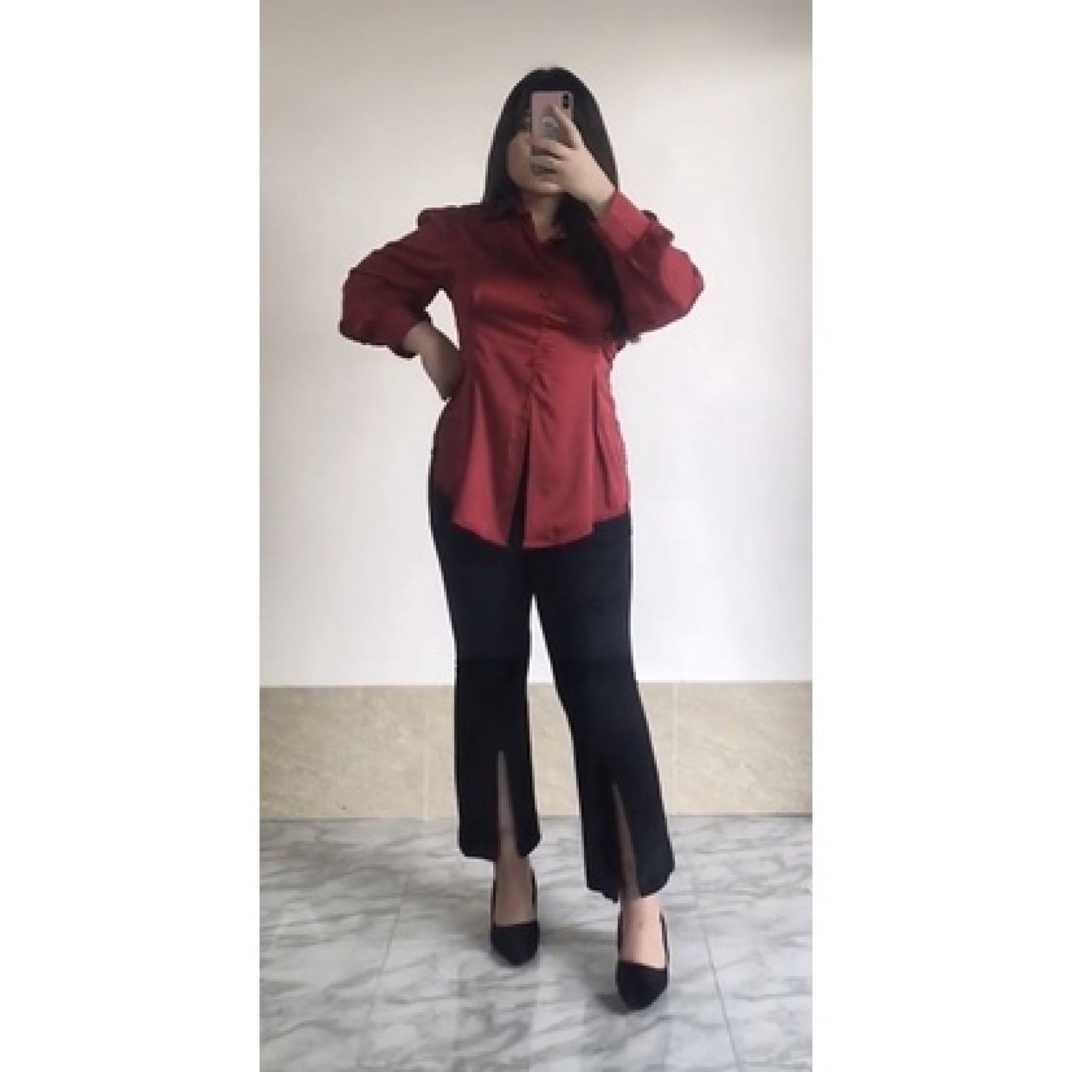 QUẦN ỐNG LOE THUN BIGSIZE 5590KG ( BÈO BÉO ) HÌNH THẬT