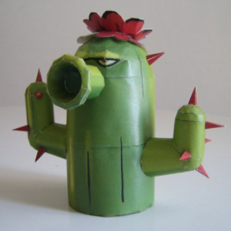 Mô hình giấy 3D Plants & Zombies (thích hợp cho người mới bắt đầu chơi mô hình giấy)